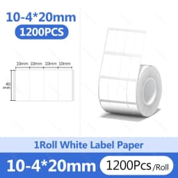 Niimbot 1Roll B1 White Sticker Paper Waterproof Adhesive Label White Anti-Oil For B1 B21 Mini Portable Thermal Printer Tape