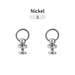 WUTA Round Head Swivel Rivet Leather Rivet with Pull Ring Leather Craft Screw Rivets Metal Handmade DIY Leather Crafts Accessory