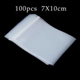 20-100Pcs Thick Clear Zip Lock Ziplock Storage Bags Heavy-Duty Transparent Plastic Small Jewelry Packing Reclosable Poly Bag