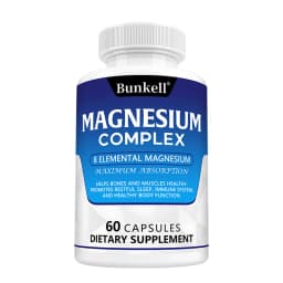 Magnesium Complex 120 Capsules - Bone, Muscle & Heart Health Supplement, Sleep Support,Muscle Relaxation,Stress & Anxiety Relief