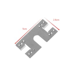 20Pcs Solar Panel Grounding Clip Washer Spacer 28x50mm Photovoltaic Conductive Sheet Puncture Gasket