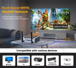 Fanless AMD Mini PC Ryzen 7 7730U 5800U Ryzen 5 5600U 4800U Dual LAN Firewall PC Windows11 Gaming Desktop Computer Home Office