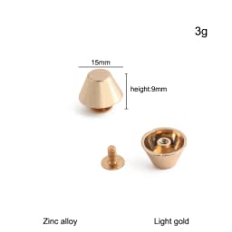 20/50/100PCS 8-15mm Metal Screwback Rivet Studs For Leather Craft Luggage Handbag Purse Bottom Protective Feet Nails Accessories