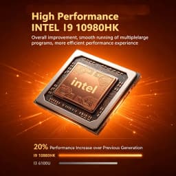 2026 Mini PC Intel Core I9 10980HK Windows 11 Gaming Computer Desktop PC RAM 32GB SSD 2TB WiFi6 BT5.0 Portable Gamer PC