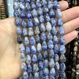 6 8 10MM Natural Stone Water Drop Turquoises Agates Quartz Jades Loose Spacer Beads For Jewelry Making DIY Bracelet Accessories