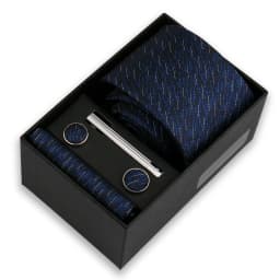 Luxury Tie Set For Men Business Gift Box Wedding Party Fashion Men Tie Set Paisley Handchief Cufflink Tie-Clip Suit Gift For Man