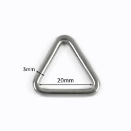 10Pcs 3-5x15-50mm 304 Stainless Steel Triangle Ring Buckle for Dog Harness Leash Webbing Bag Strap Junction Connector Hardware