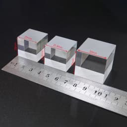 Beam splitting prism 5:5 Beamsplitter RatioTransflective K9 Cube Prism Optical Glass Prism20/30/40/50mm