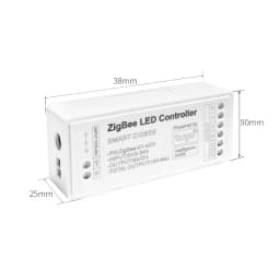 Tuya Smart Life Home LED Light Strip Zigbee 3.0 Controller 12V 24V 6A/CH Dimmer CCT RGB Alexa Button Switch Casa Miboxer