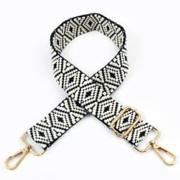1Pc 38mm Jacquard Canvas Bag Strap for Women's Handbag Replace Handle 75~130cm Adjust Shoulder Straps Crossbody Bags Accessories