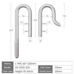 Week Aqua Fish Tank 304 Stainless Steel Filter Tube With Surface Skimmer For Inflow And Outflow Of Lily Tubes Aquarium