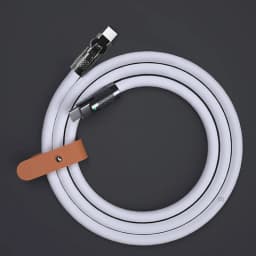 120W 6A Super Fast Charge Type C Silicone 180° Rotating Elbow Type-C-C Data Cable 1M 2M USB Cable USB C to C Charger Cable