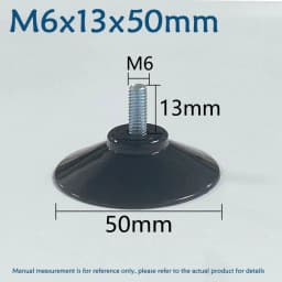 M4 M5 M6 M8 Transparent Suckers With Screw PVC Plastic Sucker Pad Holder Turn Nut Glass Table Tops Storage Tool Hooks
