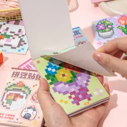 Cute Cartoon Mini Bean Die Cut Stickers Book - 23/92 Sheets Handmade Dairy Stickers Decorative Scrapbooking Japanese Stationery