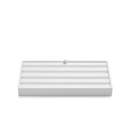 Oirlv Jewelry Display Tray White Ring Earring Display Jewelry Tray Leather Jewelry Trays Bangle Bracelet Necklace Display Trays