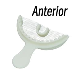 10Pcs Dental Bite Impression Trays Disposable Registration Tray with Net Colorful Teeth Holder Mold Posterior Anterior Front