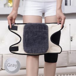 Thickened Fleece Knee Pads Winter Adjustable Compression Siing Kneepad Knee Thermal Elastic Hiking Cycling Riding Knee Protector