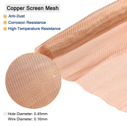 1Pcs Copper Mesh 20x12inch/40x12inch 40-200 Mesh Filtration Cloth Shielding Fabric Filter Copper Screen Mesh Screen Net for Home