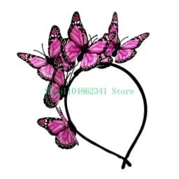 Butterfly Themed Hairband Party Costume Hair Accessory Party Headwear Suitable for Halloween Cosplay Garden Weddings