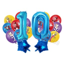 The Amazing Digitals Circus Digit 1-9 Balloons Kids Kawaii Birthday Decoration Baby Shower Gender Reveal Party Supplies Gift New