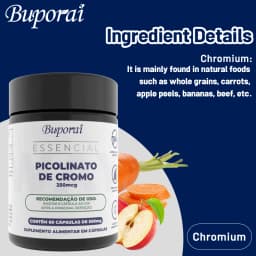 Chromium Picolinate - High Absorption, Non-GMO, Blood Sugar & Metabolism Support, Weight and Food Craving Management