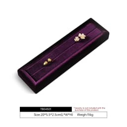 Yinbeini Velvet Ring Display Stand Single Row Ring Ear Stud Storage Organizer Jewelry Shop Showcase Props TB045