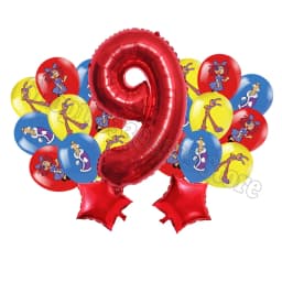 The Amazing Digitals Circus Digit 1-9 Balloons Kids Kawaii Birthday Decoration Baby Shower Gender Reveal Party Supplies Gift New