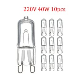Dimmable G9 Halogen 220V 25W/40W/60W Capsule Lamps - 500℃ Heat Resistant for Refrigerators/Fans/Ovens/ Kitchen/Bathroom Fixture