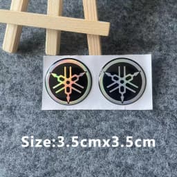 3D Emblem Yamaha Stickers Logo Decal Gold White Blue Red Sticker