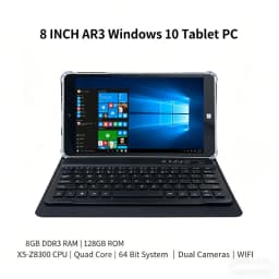 Big Sales 8 INCH T10 8GB RAM 128GB ROM 64 Bit X64 System Windows 10 Pocket Tablet PC AR3 Dual Cameras Quad Core WIFI