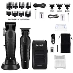 Kemei KM-2296 KM-2299 KM-1102 Professional Hair Clipper Kit Electric Shaver Male Hair Cutting Machine Men’s Cordless Trimmer