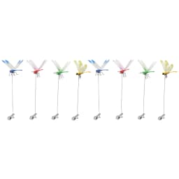 3-8PCS Simulation Dragonfly Clip 31cm Bug Deterrent Realistic Dragonfly Hat Clip Bug Repellent Dragonfly Home Garden Decor