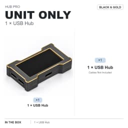 HMLAB ZNEO Gaming USB Hub - 2-to-3 Port, 8K Hz, Independent Power, With Screen, Trendy for Gaming Ambience Desk Setup