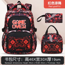 3 Pcs Kids School Backpcak Children School Bags Set Boys Primary Backpack with Lunch Bag Schoolbag Book Bag Kids Mochilas