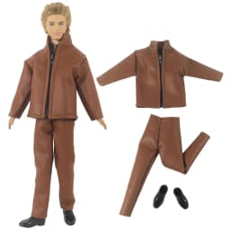 1 Set Doll Clothes Leather Clothing Outfit for 12 Inch Ken Doll Many Style for Choice 05