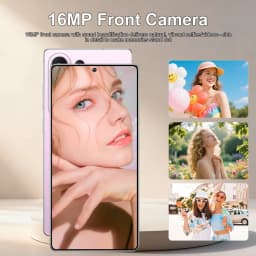 K-Touch Smartphone For C26 UltraX 5G Cell Phone 7.3 Inch 7800mAh Battery Mobile Phones Android Full Display 48MP Camera 22GB RAM 2TB ROM Face ID Unlocked 5G Dual SIM Android 15 Cell Phone with FM Radio GPS