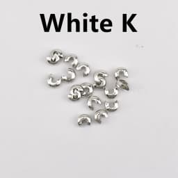 100 Pcs/lot 3 4 5mm Accessories Findings Chain Clip Beads Open Crimp End Stopper Spacer Beads For Jewelry Making Supplies