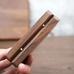 Free Custom Walnut Wooden Ring Necklace Box Personalized For Wedding Anniversary Gift Necklace Earring Ring Storage Jewelry Box