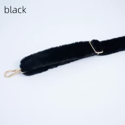 New Long Length Adjustable Plush Bag Strap Replacement Faux Rabbit Fur Belt Women Shoulder Crossbody Bags Straps Accessories