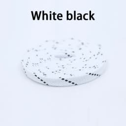 1Pair Mixed Color Shoe Laces Black and White Stripe Double Flat Shoelaces Sneakers Casual Shoes Shoelace