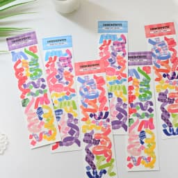 SKYSONIC New Arrival 3PCS Full Set Series Decor sticker Scrapbook Laser Kpop Stickers For Journal Stationery Sticker Suppliers