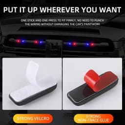Mini LED Solar Power Car Warning Light Wireless Anti-Theft Simulated Alarm Caution Lamp Night Security Flashing Dummy Alarm