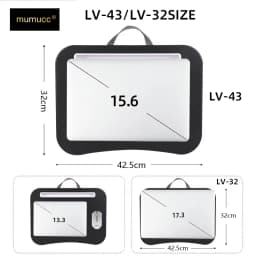 MUMUCC Multifunctional Laptop Desk With Cushion and Filled with Foam Particles, Small Pillow Table, Hard Mouse Pad Large