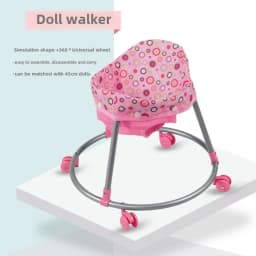 Folding Doll Strollers Walker Walking Chair Girl Playing House Simulated Furniture Children's Toy Car
