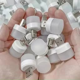 3/5Pcs Mini USB Night Light Warm White Eye Protection Book Reading Light-USB Plug Computer Mobile Power Charging LED Night Lamp