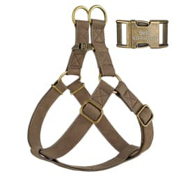 Custom PU Leather Harness And Leash Engraved Dog ID Buckle Harnesses Vest Pet Leading Rope Durable For Small Medium Dogs Bulldog