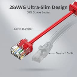 1-10PCS CAT6a Ethernet Cable LAN Super Light Cord UTP 10Gbps 550MHz High-speed Slim Ethernet Network Cable for PC Laptop Router