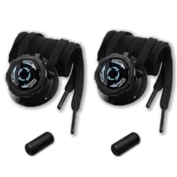 Black and White Flat Twist-Lock Shoelaces Easy-to-Install Automatic Shoelaces Outdoor Sports Shoelace Unisex 1Pair/2Pair