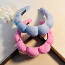 Simple Cloud Sponge Headband for Women Korean Style Candy Color Wide Brim Headband Fashion Girl Face Wash Headband Hair Accessor