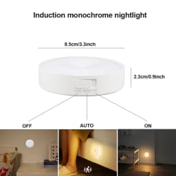 LED Human Body Induction Night Light 8LEDs USB Charging Smart Sensor Lamp Bedside Bedroom Home Corridor Lighting Mini Wall Lamp
